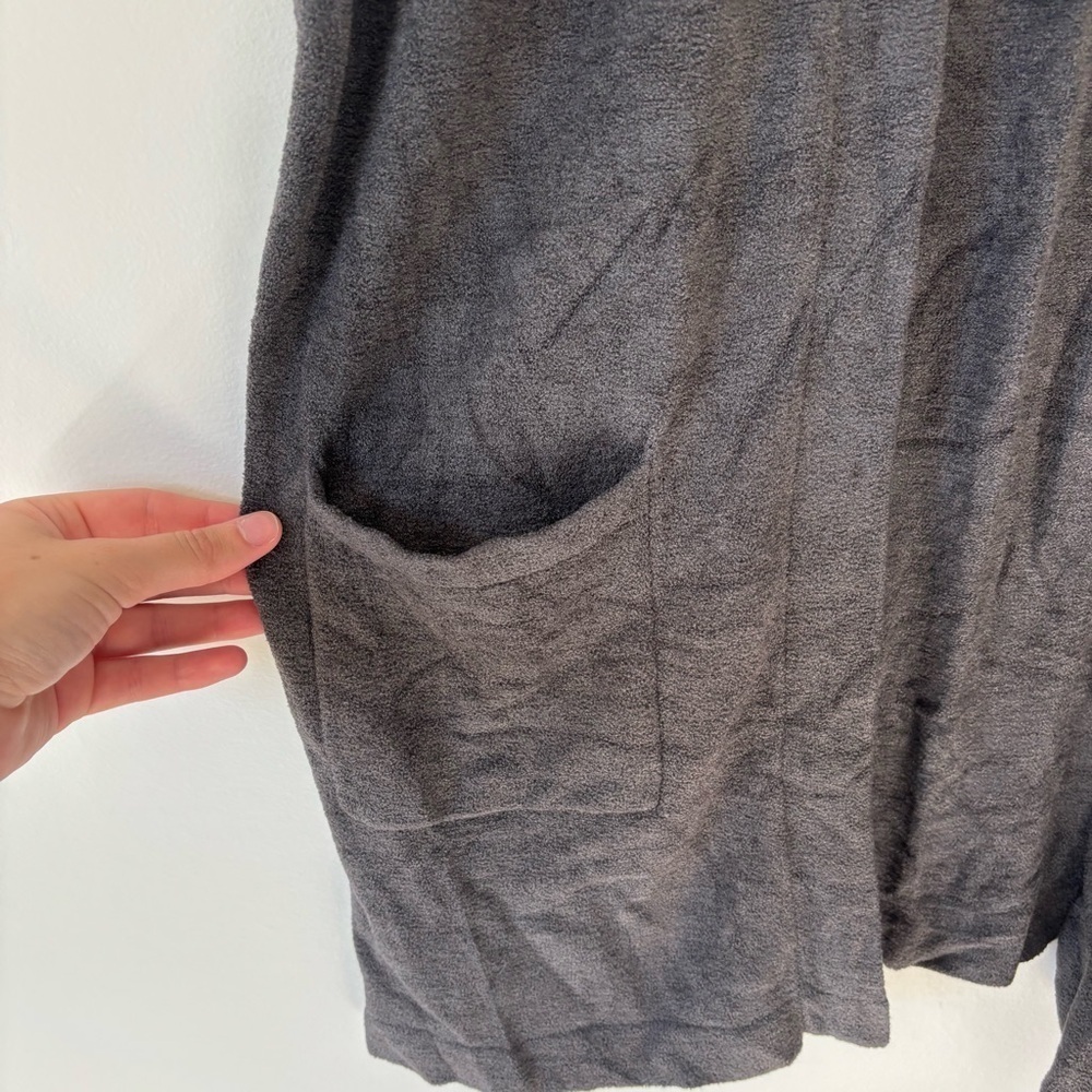 Barefoot Dreams Cozy Chic Ultra Lite Knit Sleeveless Open Front Cardigan Soft - Picture 6 of 10